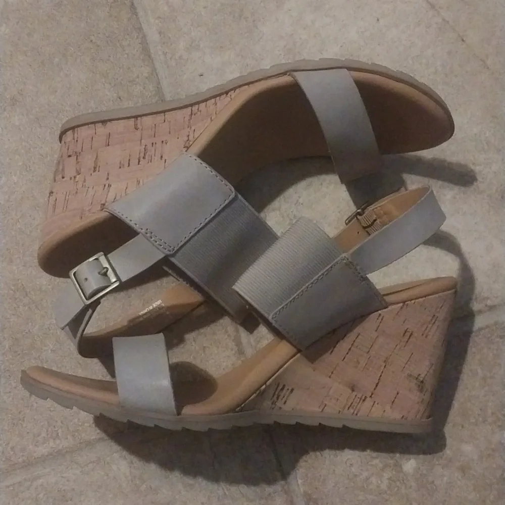Kork Stretch Wedge Heels Size 8